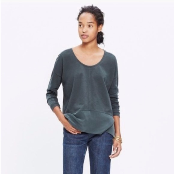Madewell cream silk-edge dolman top - Picture 8 of 8